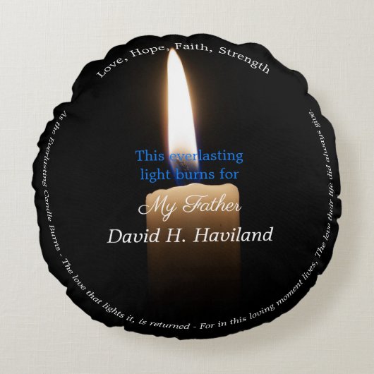 HAMbyWG – 永遠のキャンドルメモリアル ラウンドクッション (正面)