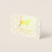 HAMbyWG 犬 グラフィックデザイン - 獣医またはトリマー 箔カード (正面)