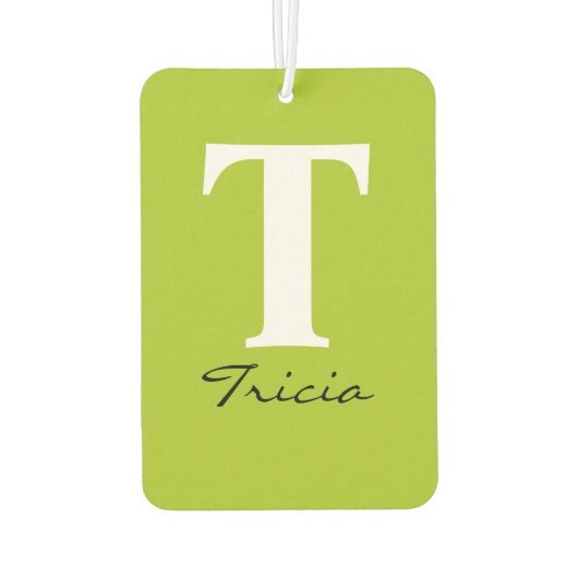 HAMbyWG - 現代のモノグラム カーエアーフレッシュナー (裏面)