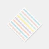 HAMbyWG – 紙ナプキンパステルストライプズ スタンダードカクテルナプキン (角)