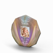 HAMbyWG -誕生写真と統計アクリル系記念品 フォトブロック (右)