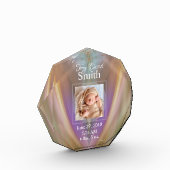 HAMbyWG -誕生写真と統計アクリル系記念品 フォトブロック (左)