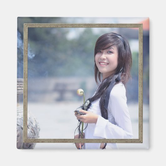 HAMbyWG – 銀のフォトマグネット縁ど マグネット (正面)