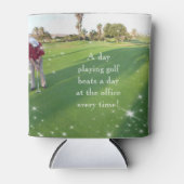 HAMbyWG – 飲料用カバー – ゴルフをテーマにした 缶クーラー (正面)