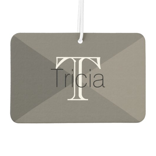 HAMbyWG - 4モダンシェードモノグラム写真 カーエアーフレッシュナー (裏面)