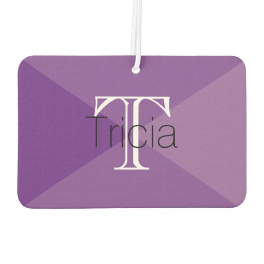 HAMbyWG - 4モダンシェードモノグラム写真 カーエアーフレッシュナー (裏面)