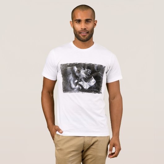 HAMbyWG Basic Bella Canvas Tシャツ – スカルPnt (正面フル)