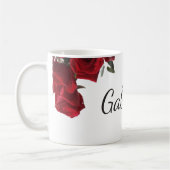 HAMbyWG - Coffee Mug - Personalizable w Red Roses コーヒーマグカップ (左)
