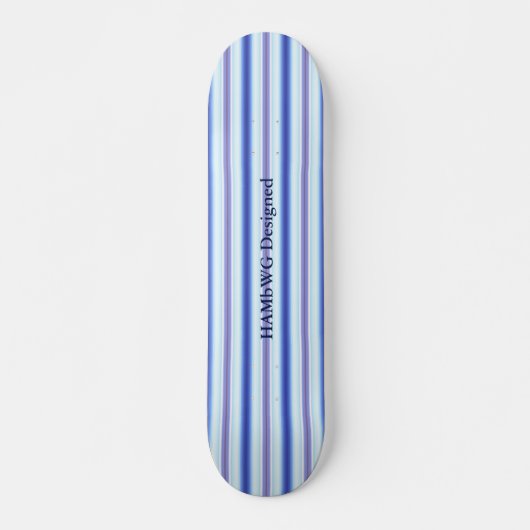 HAMbyWG Designed - Saketboard -稲妻ストライプ スケートボード (正面)