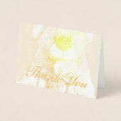 HAMbyWG Foil CArd - Teddy Bear Thank You 箔カード (正面)
