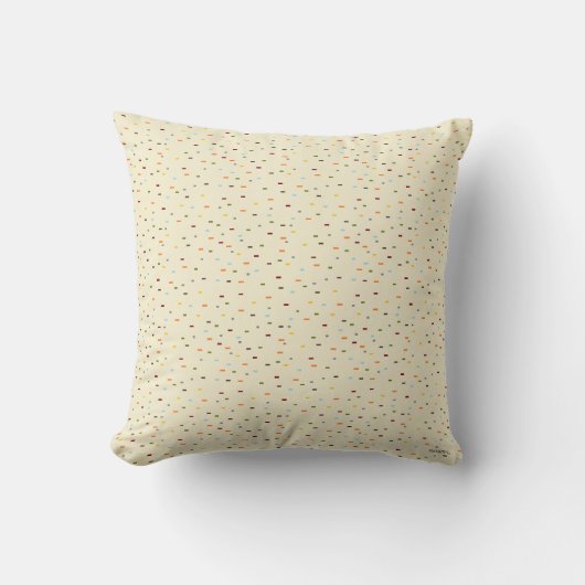 HAMbyWG - Pillow 16" x 16インチ – 色数々のダッシュ クッション (正面)