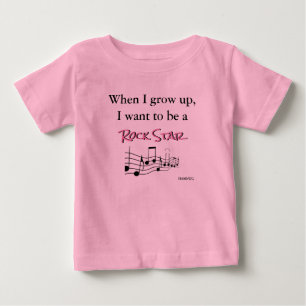 HAMbyWG - Romper, Tシャツ, Snap T - Rock Star ベビーTシャツ
