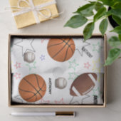 HAMbyWG Sports Balls with Stars & name - 薄葉紙 (ギフト)