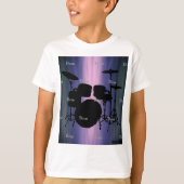 HAMbyWG - Tシャツ – 青 – ドラム (正面)