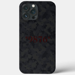 HAMbyWG Xtreme Phone Case – ブラックカモフラージュ iPhone 13 Pro Maxケース