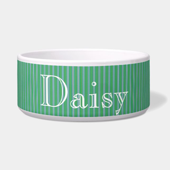 HAMbyWhiteGlove – ドッグフードボウル – スペアミント素晴らしント ボウル (正面)