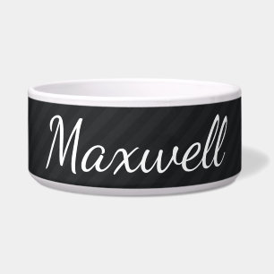 HAMbyWhiteGlove – ドッグフードボウル – ブラック/ブラック ボウル