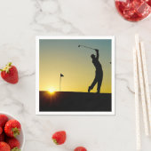 HAMbyWhiteGlove – 紙ナプキン – ゴルフ スタンダードカクテルナプキン (インサイチュ)