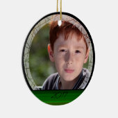 HAMbyWhiteGlove – 自転車ライダー – 緑 セラミックオーナメント (右)