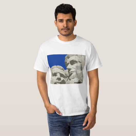 HAMbyWhiteGlove Tシャツ – Mt. Rushmore 絵を描 Basic (正面フル)