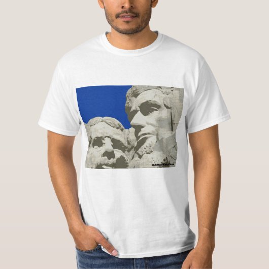 HAMbyWhiteGlove Tシャツ – Mt. Rushmore 絵を描 Basic (正面)