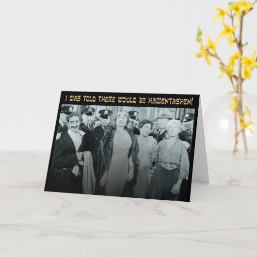 Hamentashen I was told Purim Card カード (黄色い花)