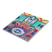 HAMESHのバーのバルミツワーHAMSAのお洒落な絵画 タイル (側面)