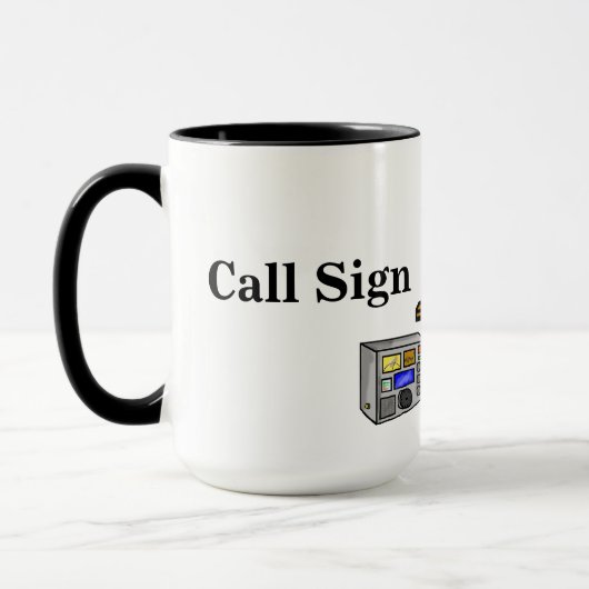 Hamfestの販売人のアマチュア無線のマグはそれをカスタマイズ! マグカップ (左)