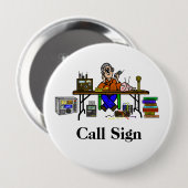 Hamfestの販売人のアマチュア無線ボタンはそれをカスタマイズ! 缶バッジ (正面&裏面)