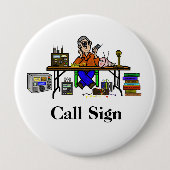 Hamfestの販売人のアマチュア無線ボタンはそれをカスタマイズ! 缶バッジ (正面)