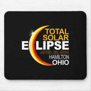 Hamilton 2024 太陽の Eclipse 2024 040824 Eclipse マウスパッド