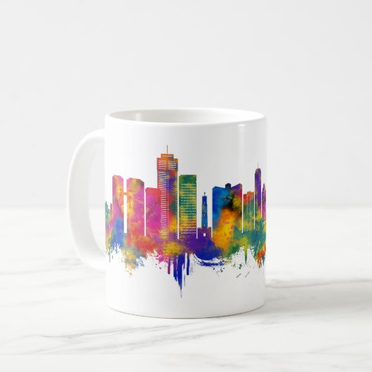 Hamilton Canada Skyline コーヒーマグカップ (正面左)