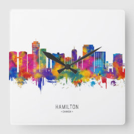 Hamilton Canada Skyline スクエア壁時計