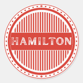 Hamilton City Pride Emblem – Canadian Identity ラウンドシール