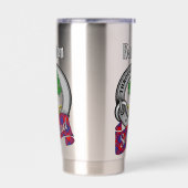 Hamilton Clan Badge & Tartan 保温保冷タンブラー (左面)