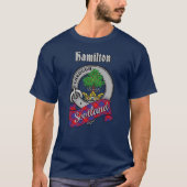 Hamilton Clan Badge & Tartan T-Shirt Tシャツ (正面)