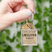 Hamilton County Atlasのタイトルページ キーホルダー (手)