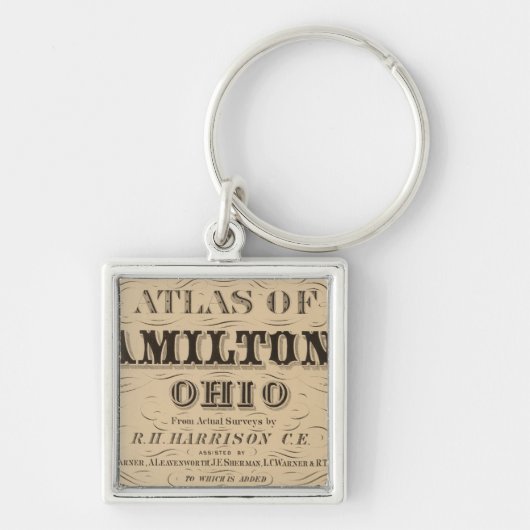 Hamilton County Atlasのタイトルページ キーホルダー (正面)