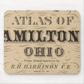 Hamilton County Atlasのタイトルページ マウスパッド (正面)