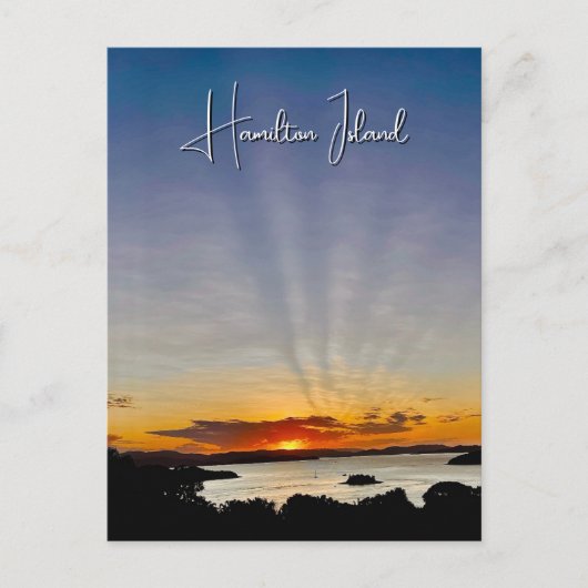 Hamilton Island Sunset ポストカード (正面)