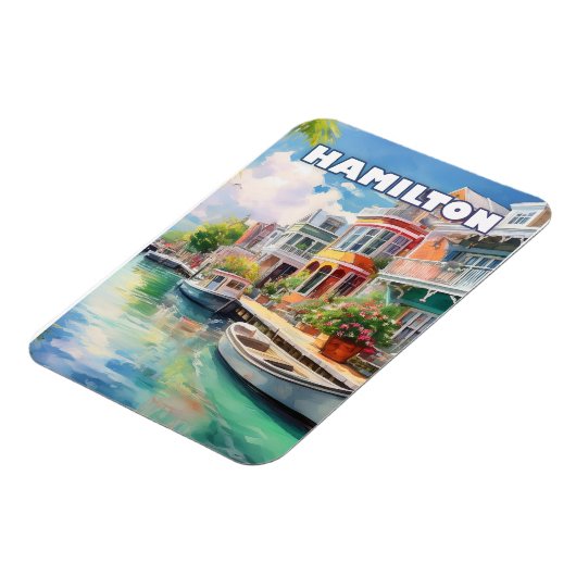 Hamilton, pearl of Bermuda マグネット (左側)