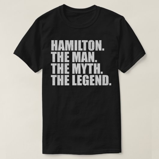 HamiltonFamily name姓Surname Family Reuni Tシャツ (デザイン正面)