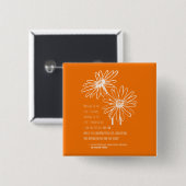 Hamish MacGregorの正方形ピン 缶バッジ (正面&裏面)