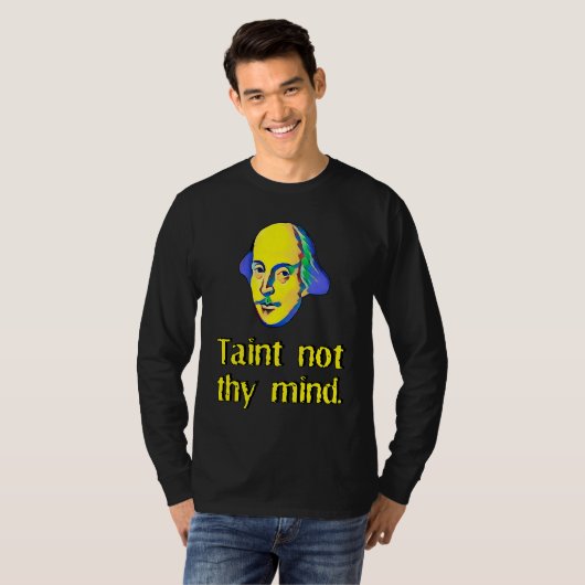 Hamlet Ghost Taint Not Thy Mind Shakespearean Quot Tシャツ (正面フル)
