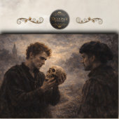 Hamlet Skull Contemplation Shakespeare Decoupage 薄葉紙