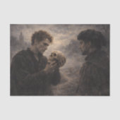 Hamlet Skull Contemplation Shakespeare Decoupage 薄葉紙 (正面)