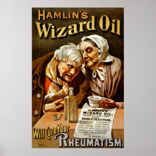 Hamlin's Wizard oil will cure your rheumatism ポスター