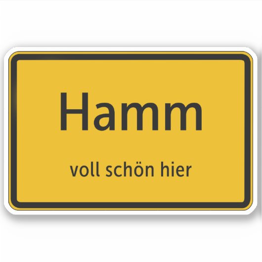 Hamm Aufkleber Sticker Autoaufkleber シール (正面)