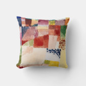 Hammametのモチーフby Paul Klee, Art抽象芸術 クッション (正面)