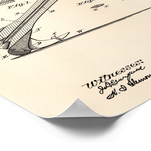 Hammer 1901特許美術古人 ポスター (角)